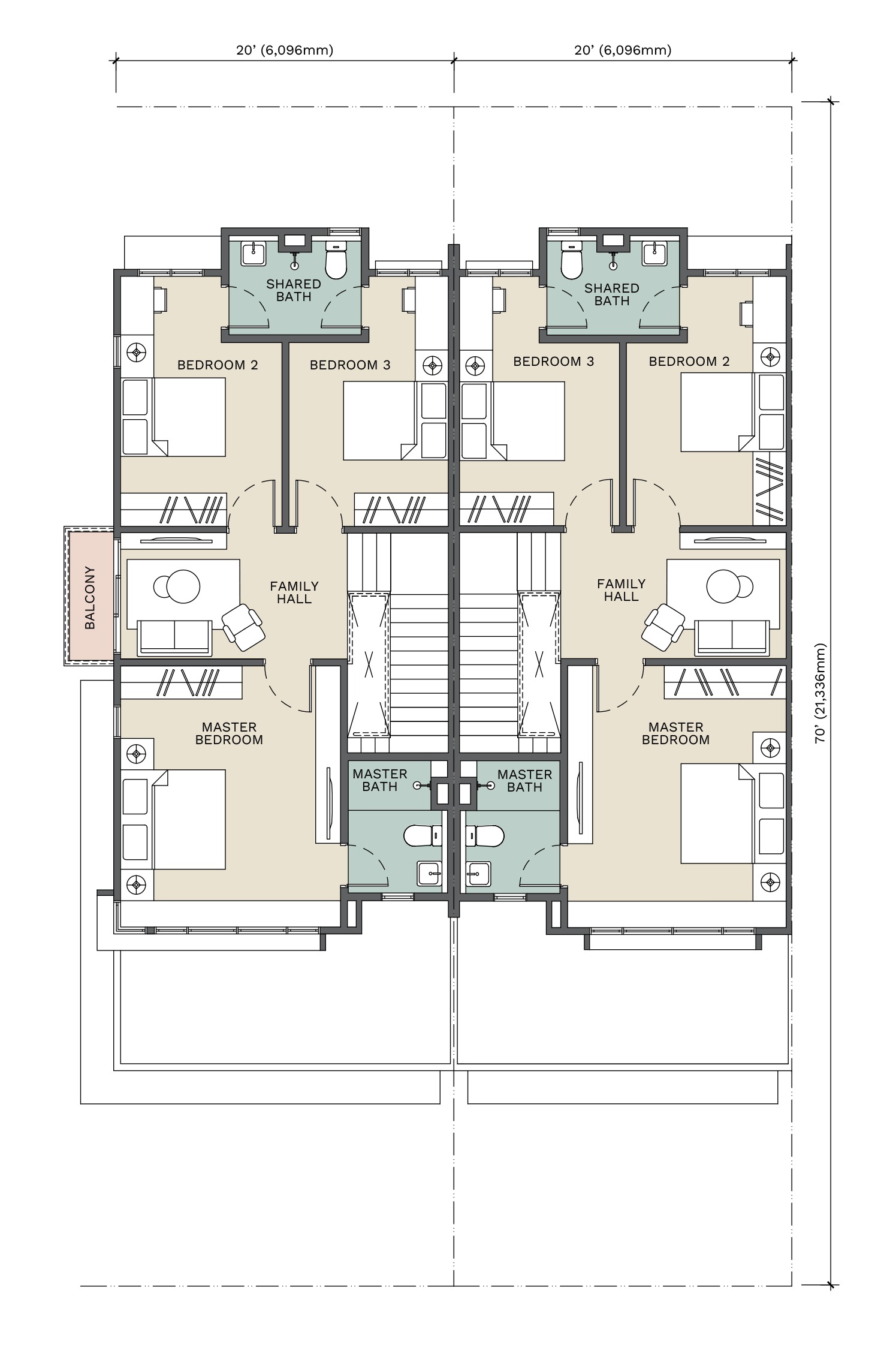 Type A 20x70 First Floor